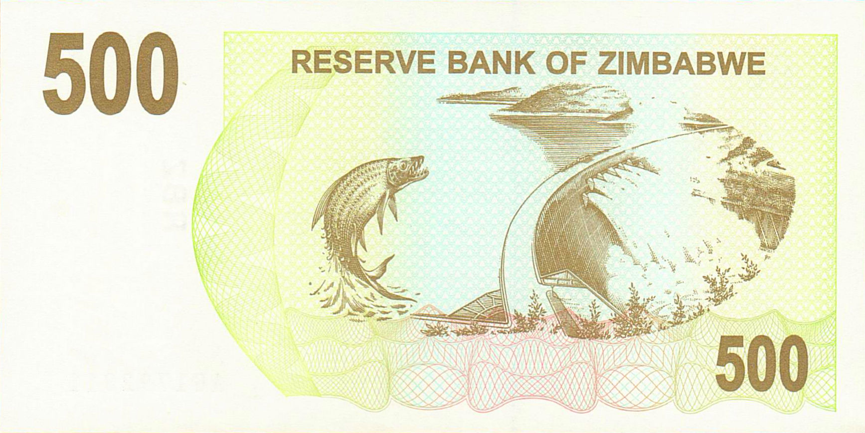 Zimbabwe 500 2006 UNC P-43